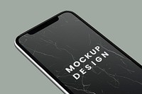 Black screen smartphone mockup design
