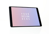 Full screen tablet mockup design