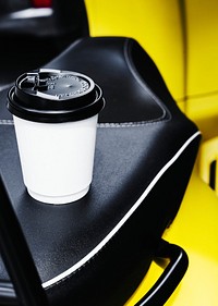 Mockup of a disposable coffee cup