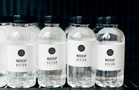 Mockup for mineral water bottles