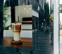 Image poster of ice cold coffee in a cafe