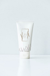 Face cream tube mockup design