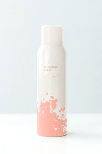 Beauty spray bottle mockup design