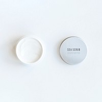 Face cream jar mockup design