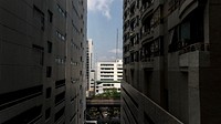 Buildings in downtown Bangkok city