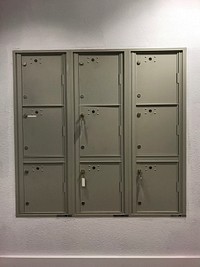 Indoor locker of a gym