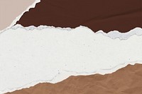 Ripped paper background mockup psd earth tone diy craft