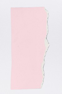 Ripped paper pink element psd in handmade craft