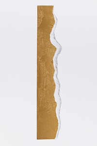 Handmade torn paper craft psd in brown earth tone