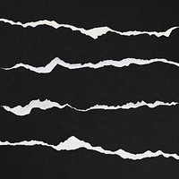 Ripped paper black background psd handmade craft