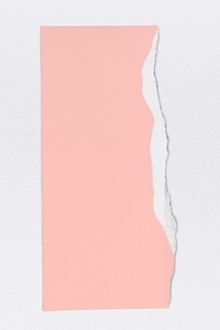 Ripped paper pink element psd in handmade craft