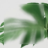 Green leaf background psd with patterned glass texture