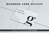 Aesthetic business card mockup psd corporate identity