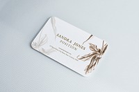 Aesthetic business card mockup psd corporate identity