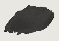 Smeared wet cement texture psd graphic element in black tone
