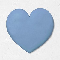 Cute heart dry clay psd blue graphic for kids