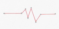 Heart rate element psd, connected dots design