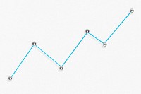 Business graph psd, growth trend in stock market