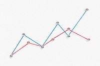 Upward graph, growth trend in stock market, business psd design