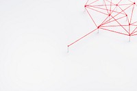 Geometric abstract background, technology concept, connecting dots design