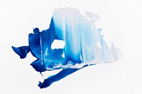 Blue paint smear textured brush stroke creative art graphic