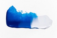 Blue paint smudge textured psd brush stroke creative art graphic