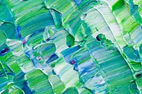 Acrylic paint textured background in green aesthetic style creative art