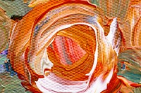 Orange paint textured background abstract handmade experimental art