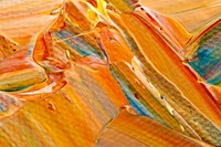 Paint smudge textured background in orange abstract style creative art