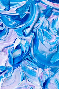 Blue paint textured background aesthetic DIY experimental art