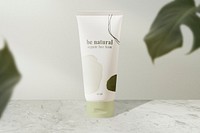 Cosmetic tube mockup psd, spa product packaging