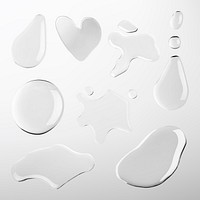 Water drop element vector clipart