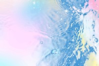 Aesthetic water texture background, colorful radient wallpaper vector