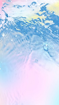 Aesthetic mobile  wallpaper, gradient water texture background