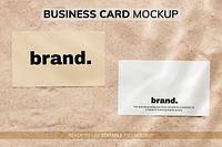 Business card mockup, ready to use editable psd set