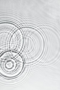 Water ripple texture background, white design