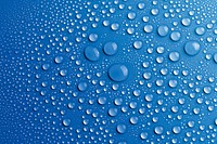 Water drop texture background, blue wallpaper vector 