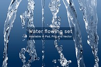 Water flowing effect psd set