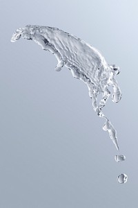Splashing water texture background, gray design