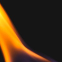 Fire border background, realistic flame, black design space