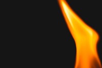 Black flame background, fire border realistic image