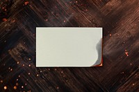 Burning paper mockup psd with blank design space