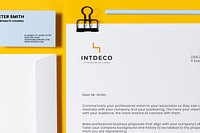 Corporate identity mockup, professional stationery, business branding, flat lay design