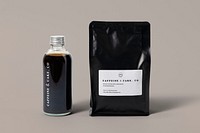 Product branding mockup psd, coffee bag label design