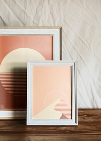 Picture frame mockups psd, aesthetic artworks 