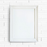 Simple empty white frame, home decor