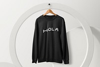 Sweater mockup psd, unisex casual apparel fashion design