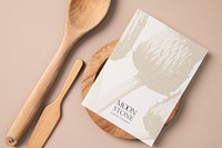 Menu card mockup, restaurant business branding psd