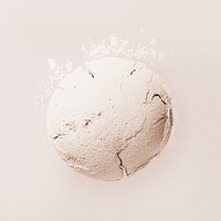 Beige powder, collage element design psd