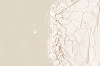 Flour texture design element, beige background psd